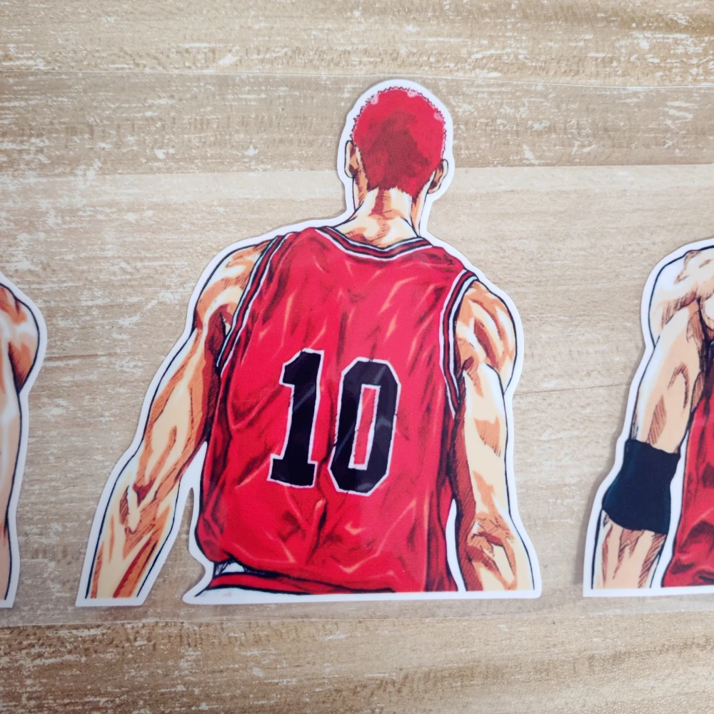 Car Stickers Slamdunk Basketball Shohoku Sakuragi Hanamichi Anime Reflective Decals For Windshield Window Motorcycles