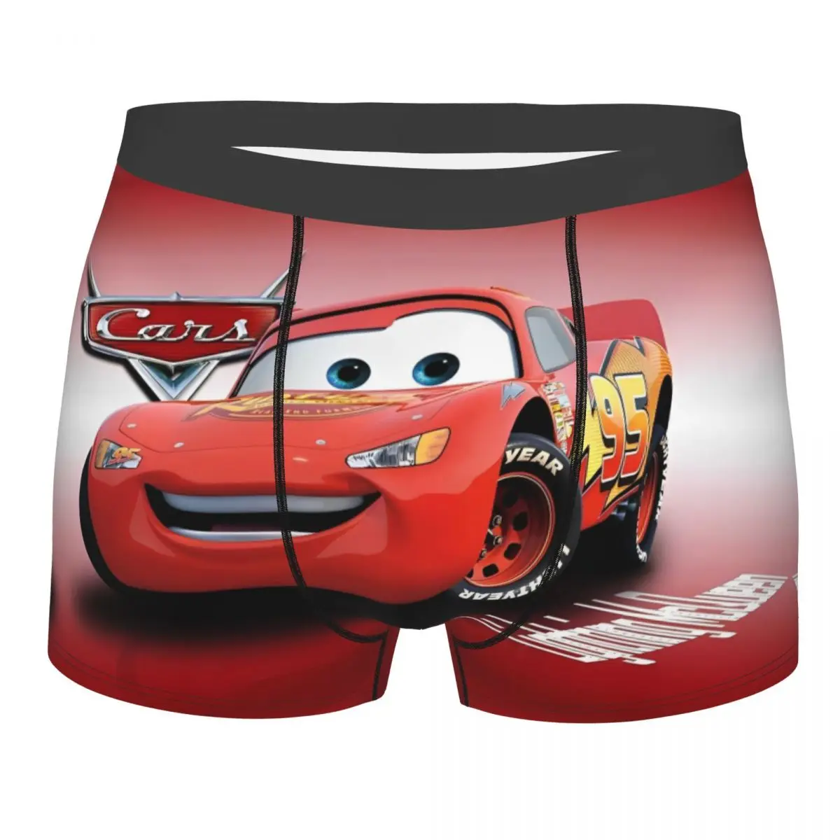 Cars Lightning McQueen Cartoon Boxers Shorts Novelty Gift For Man Humorous Underwear Quilt Underpants Soft Boxer Pants Merch