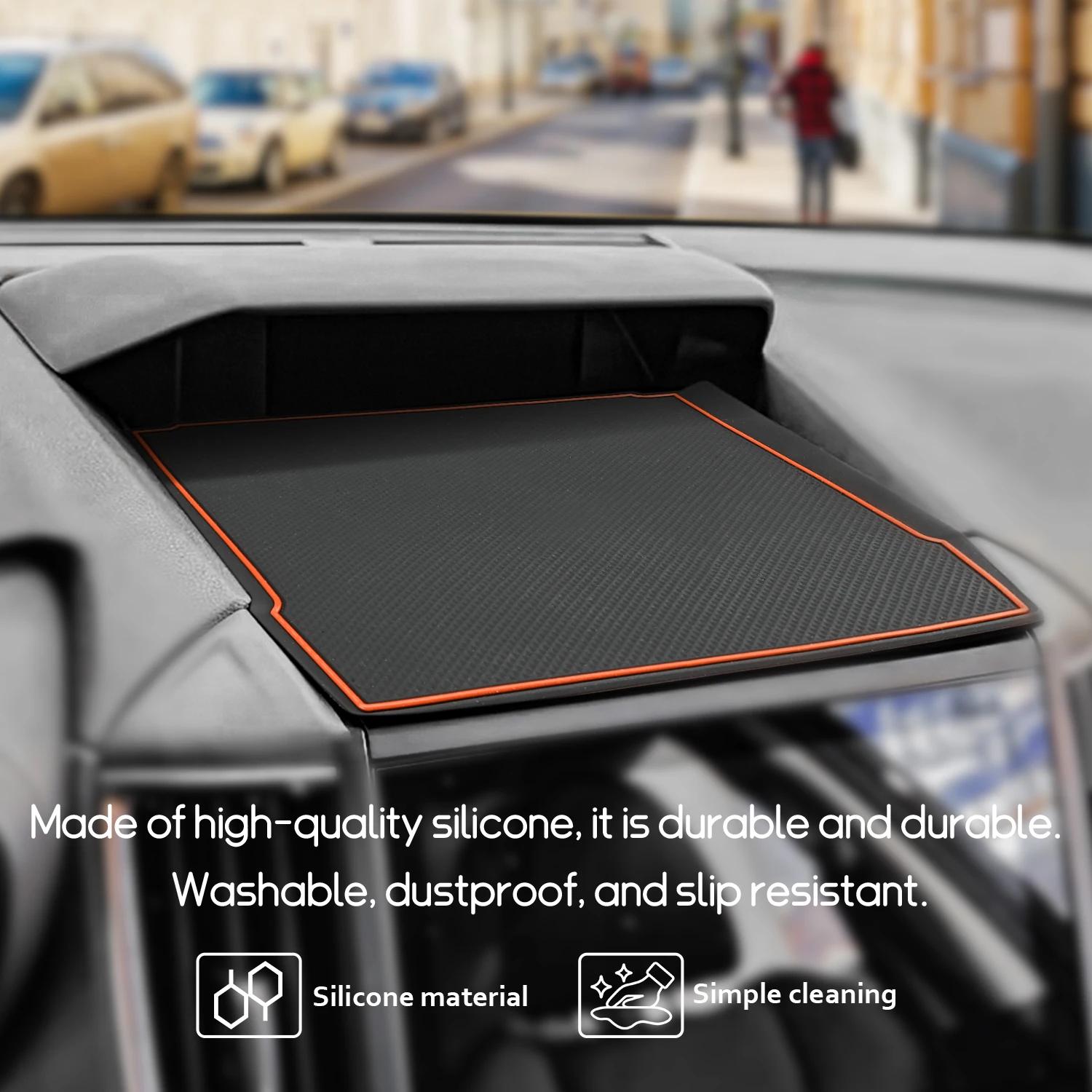 Auto Zentral steuerung Armaturen brett Pad rutsch fest für Subaru Förster 2012 2017 Cross trek-xv Impreza Telefon halter Matte – Detail 27