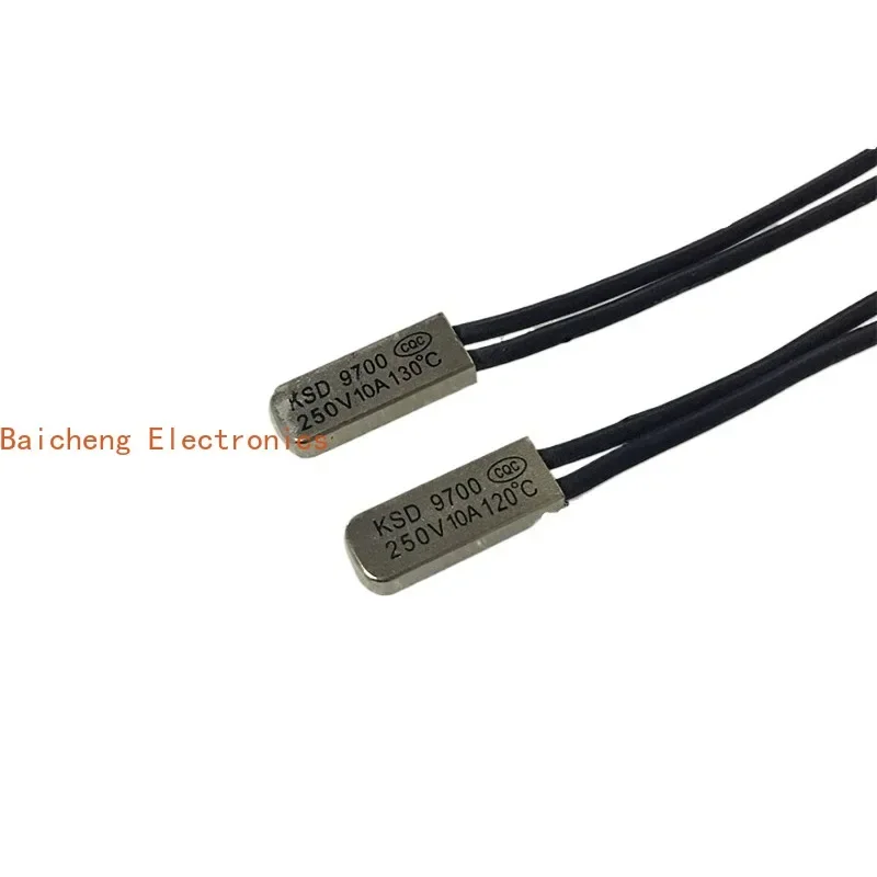 10PCS KSD9700 imported high current 10A 105 degree single-phase motor overheat protector thermal switch
