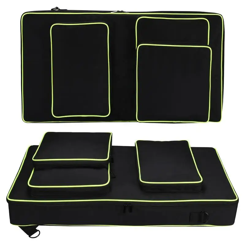 Portable DJ Turntables Controller waterproof storage bag with 3 large side pockets for Pioneer DDJ-FLX10 / DDJ-1000SRT / DDJ-100