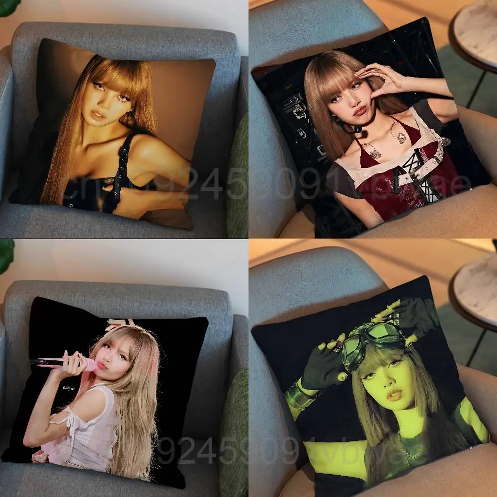 Global Top Tier Sensation LISA Pillow Case Office Cushions Suitable For Sofa Car Bedroom Decorative Cushion Cover