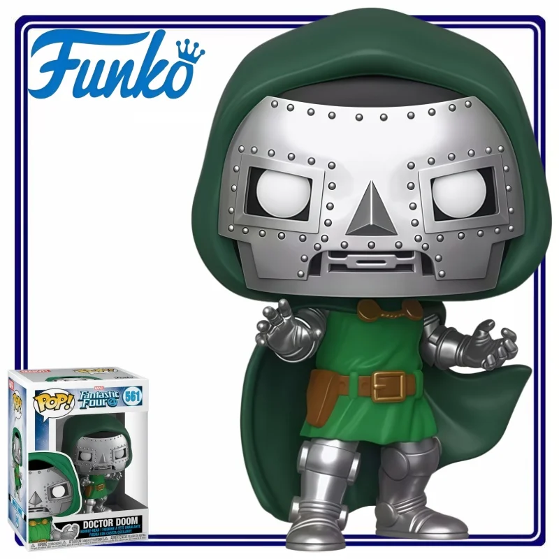 Figura Coleccionable de Vinilo Premium de Funko Pop Marvel, Los 4 Fantásticos, Doctor Doom, Decoración para el Hogar, Regalo para Fanáticos de los Cómics