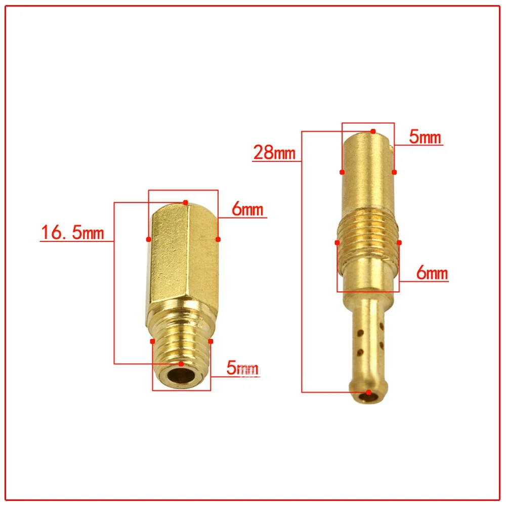 20pcs/Pack Motorcycle Carburetor Main Jets Slow Pilot Jets for  PWK PWM Keihin OKO CVK NSR KSR