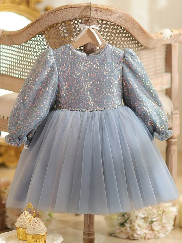 High-End Girls Princess Evening Gown Host Piano Performance Costume Wedding Birthday Party Girl Dresses A4719 Bridesmaid Dresses