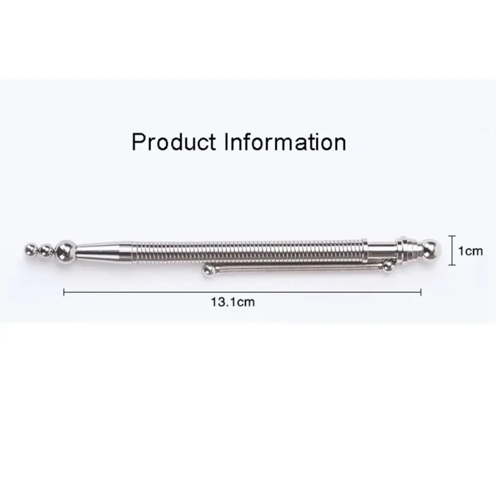 Metal Decompression  Magnetic Pen Writing Tools Gel Pen Fidget Pen Think Ink Pen Decompression Spring Pen Spinner