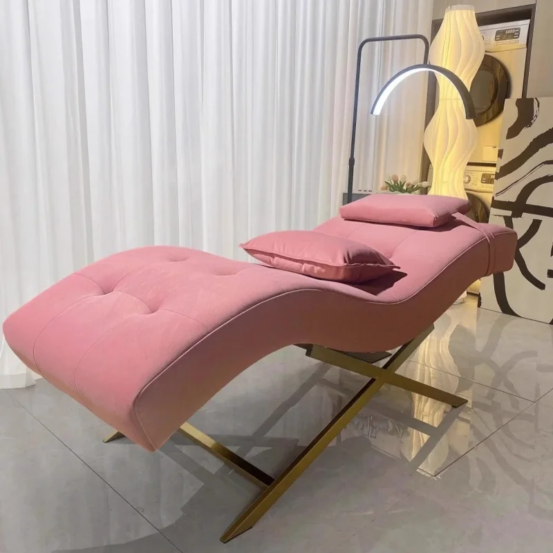 New S-Shaped Eyelash Bed, Beauty Bed, Manicure, Face Washing, Ear Cleaning, Eyelash Tattoo, Embroidery, Tattoo, Beauty Salon