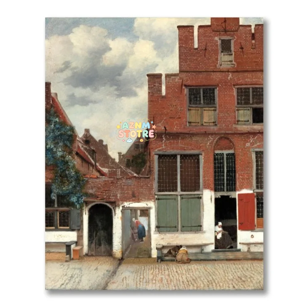 Girl with a Pearl Earring by Johannes Vermeer Gallery Wall Art Canvas Painting Poster The Milkmaid Prints Living Room Decor