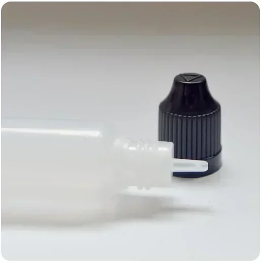 100Pcs 3ml-120ml Portable Empty Clear Soft PET Plastic Bottle Refillable Eye Dropping Bottles with Child Proof Cap Liquid Vial