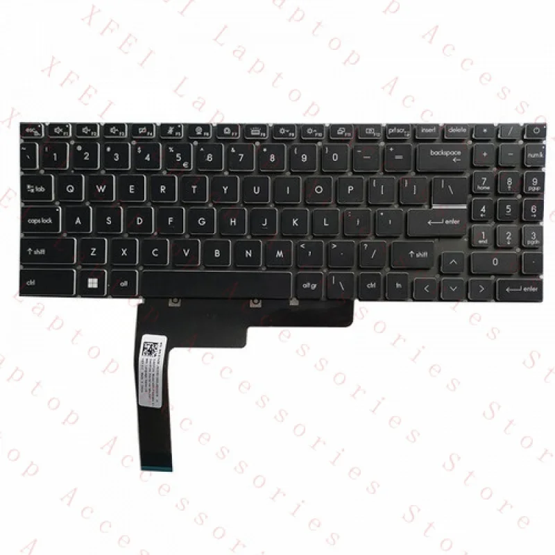 F  FOR MSI CreatorPro M16 Z16P MS-15G1 Z17 Z17HX MS-17N1 17N2 Keyboard US Backlit
