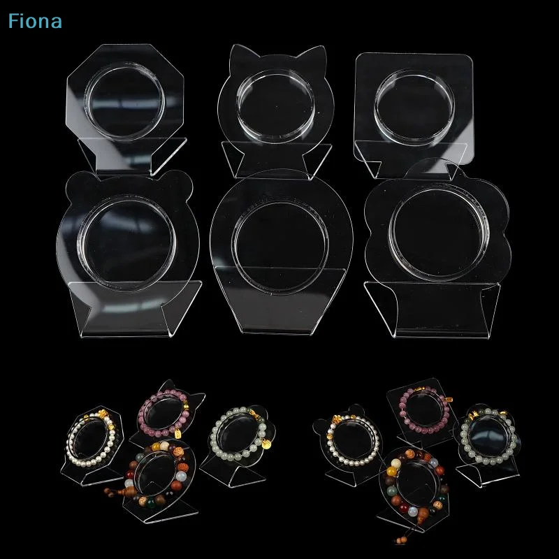 ✔ Expositor de pulseras de acrílico transparente, soporte para brazaletes, organizador de exhibición para joyería y pulseras de cuentas.