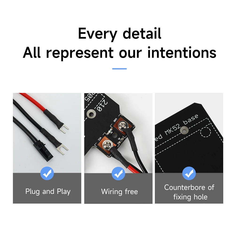 Для Prusa i3 MK3S/MK52 Кровать с подогревом 24 В Магниты с подогревом Кровать MK2.5 MK3 Горячая кровать Prusa i3 MK3S Сборная пластина PCB Запчасти для 3D-принтера