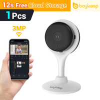 BoyKeep 3MP 5/2.4GHz WiFi Indoor Home Security Mini IP Camera Smart CCTV Pet Camera Baby Video Monitor 24/7 Surveillance Camera