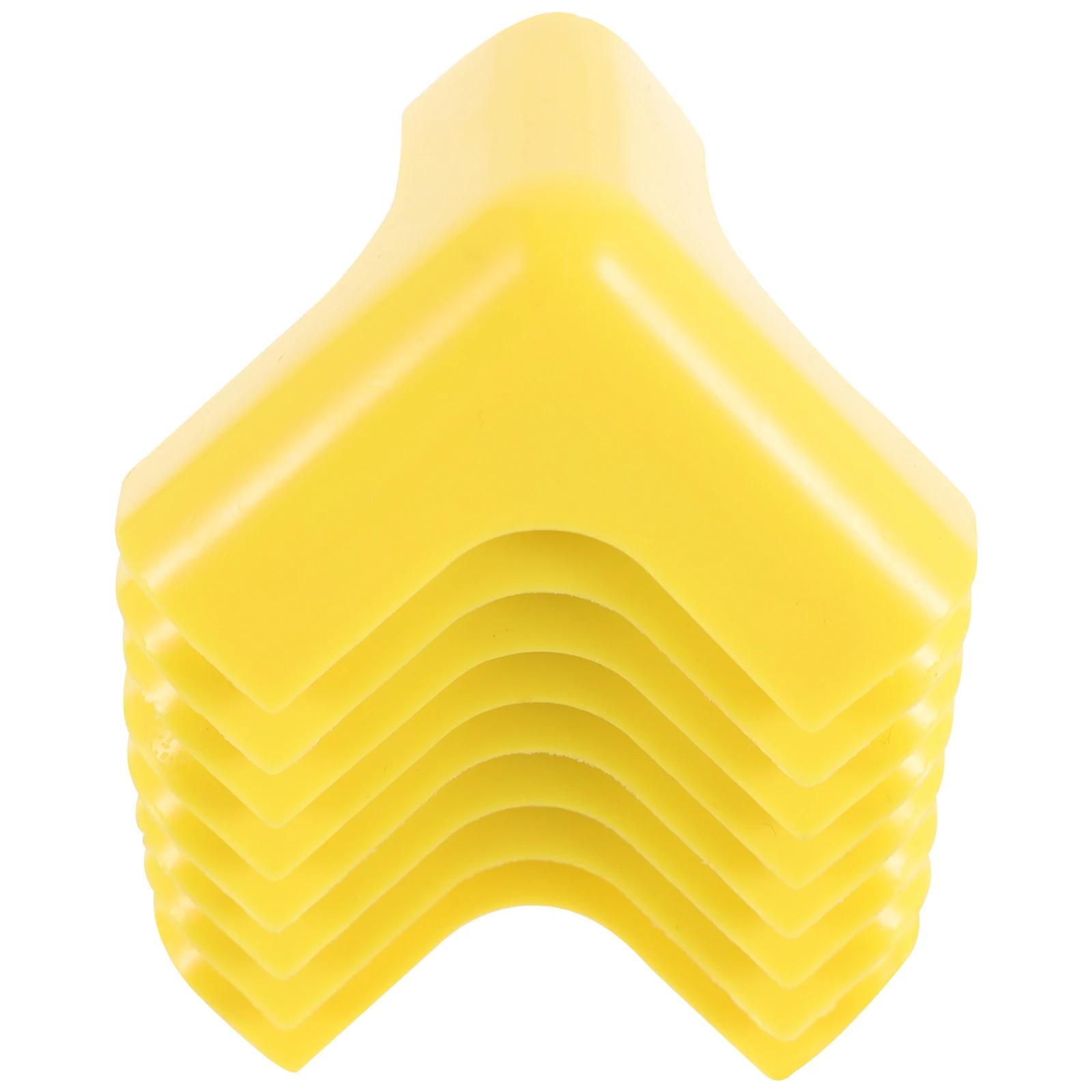 

8PCS Protective Corner Cushions Silicone Bumper Pads Yellow Table Guard Furniture Cover Childproofing Edge Protectors Home