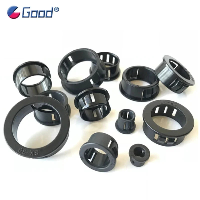 Buckle Type Plastic Protective Coil Grommet Gasket Snap-on Electric Box Inlet Outlet Threading Coil Sleeve Sheath