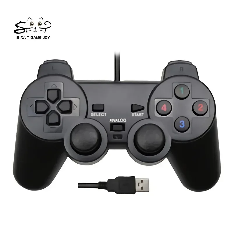 

Computer Gamepad Game Controller PS2 Controller Appearance USB Joystick Controller Single Vibration Single Motor