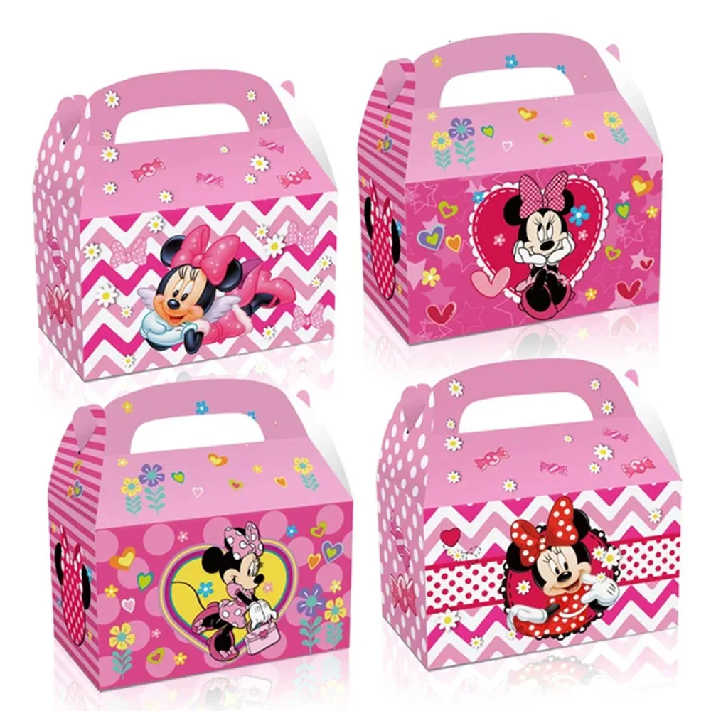 Mickey Mouse Party Favors Cartoon Minnie Mickey Slap Bracelets Headbands Stickers Keychains Gift Bags Kids Birthday Classroom