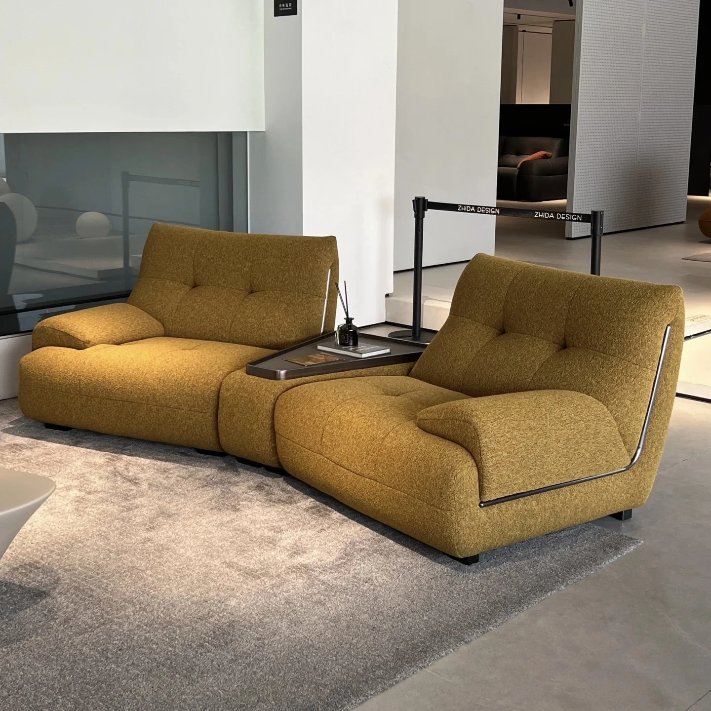 

&c Sofa Designer's Italian Minimalist Irregular Combination Living Room Sofa with Edge Hotel Apartment Villa Homestay Furniture