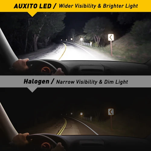 Imagen 2 del producto AUXITO-faros delanteros LED para coche, bombillas de conducción H11, H8, H9, 16000LM, CANBUS, H7, 9006, HB4, 9012, HIR2, H4, 9005, HB3, 2 piezas