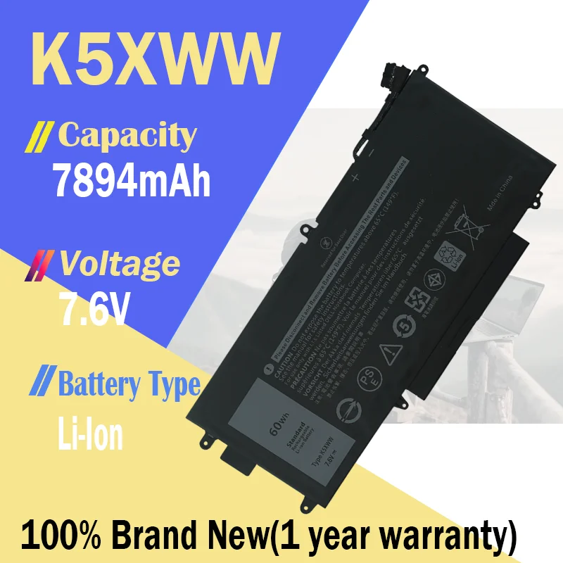 71TG4 K5XWW 45/60Wh batería del ordenador portátil para DELL Latitude 5289 7389 7390 2-en-1 L3180 serie P29S 6CYH6 725KY N18GG