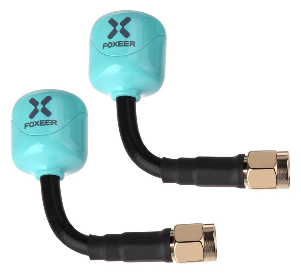FOXEER FPV Antenna Lollipop 4 Plus 4+ 2pcs 5.8G 2.6dBi Omni Mini Antenna RHCP SMA Straight 15CM RHCP for RC FPV Racing Drone