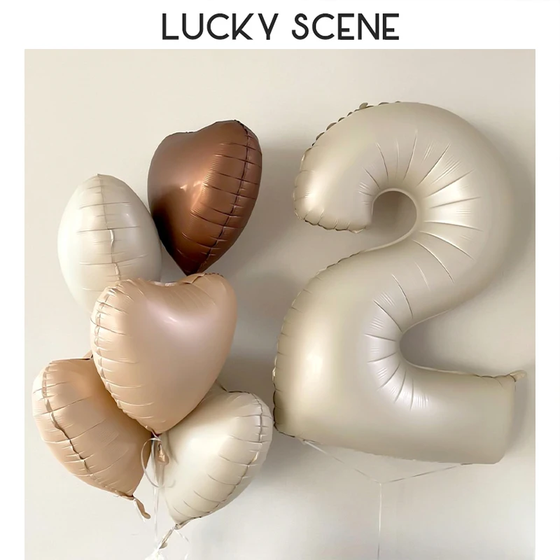 

42" Caramel Cream Nude Pastel Color Digital Balloon Party Decoration Arrangement Matt Gentle S01619