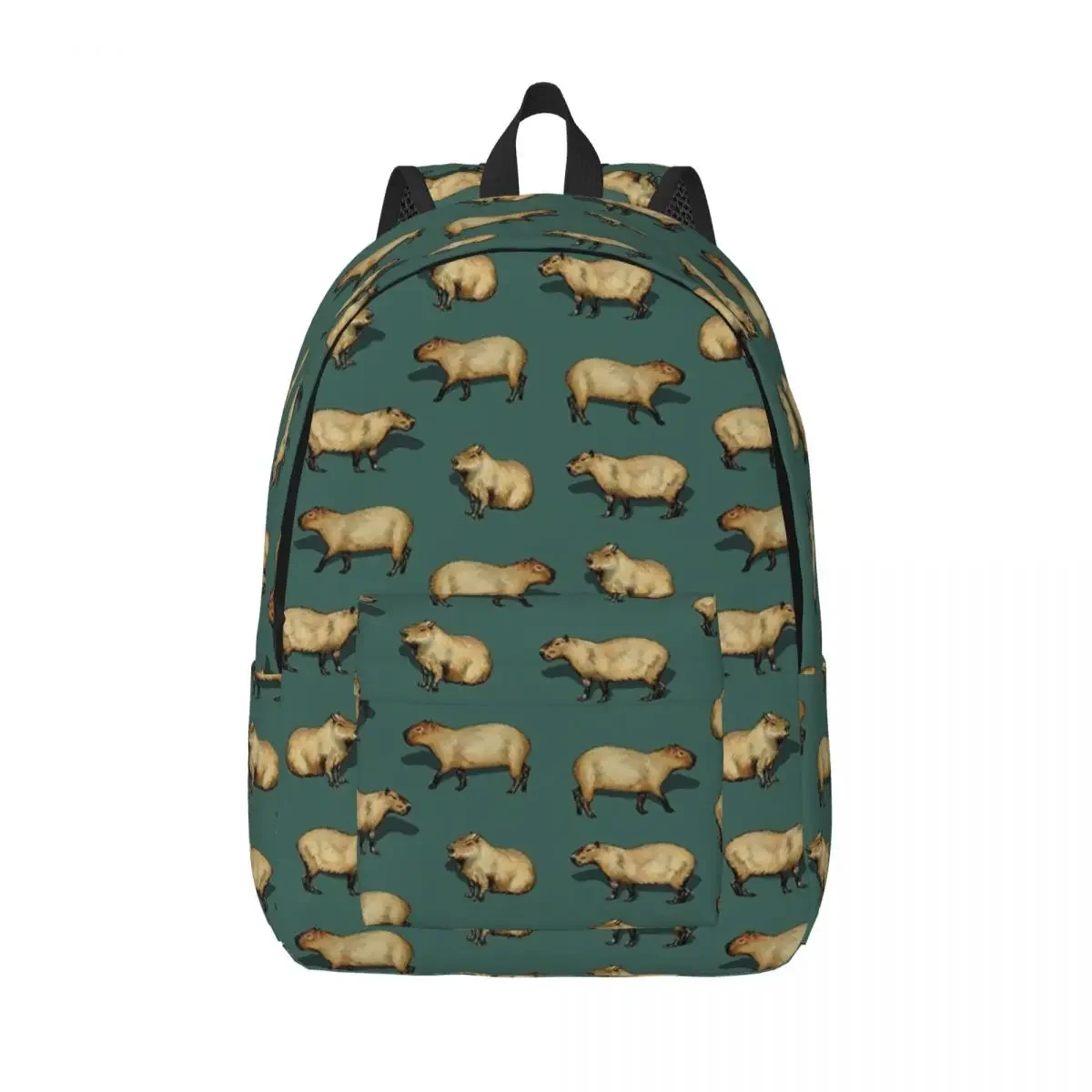 

Cute Capybara Pattern for Teens Student School Book Bags Giant Rodents Daypack Middle High College Gift