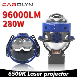 carolyn3 inch Bi LED Headlight Projector Len Hi-Lo Beam 280W 96000LM Auto lamp lenses for Car Motorcycle H4 H7 headlamp Retrofit