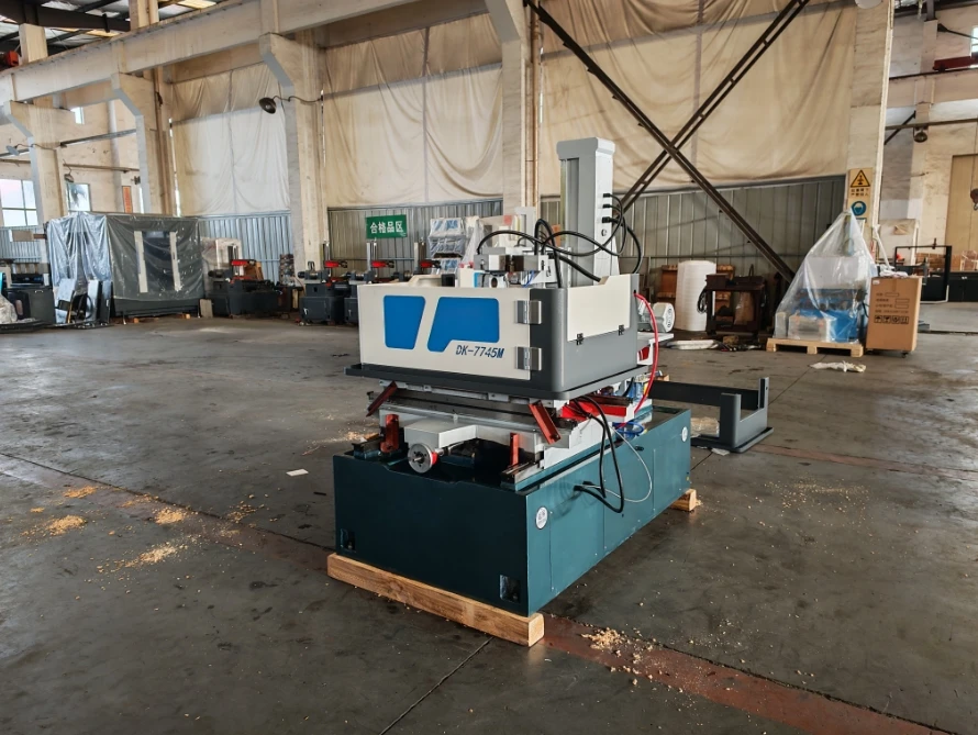 HOT   High Speed DK7745 CNC EDM Wire Cutting Machine Linear Rail with Core Components PLC Motor Bearing