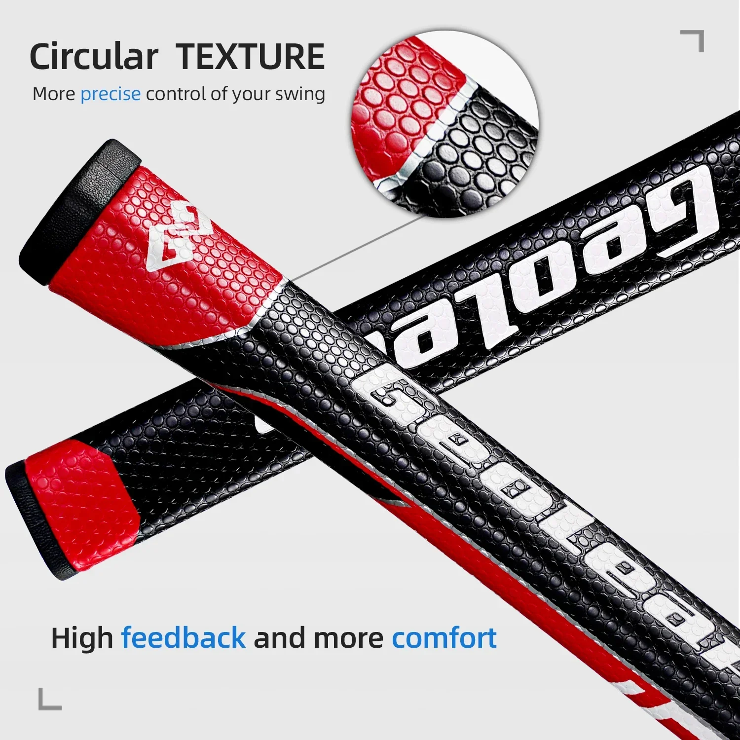 Putter Grips,PU Putter Grip,Soft Polyurethane Material,Pistol Shape, Light Weight Putter Grips,1.0/2.0 Soft Feeling