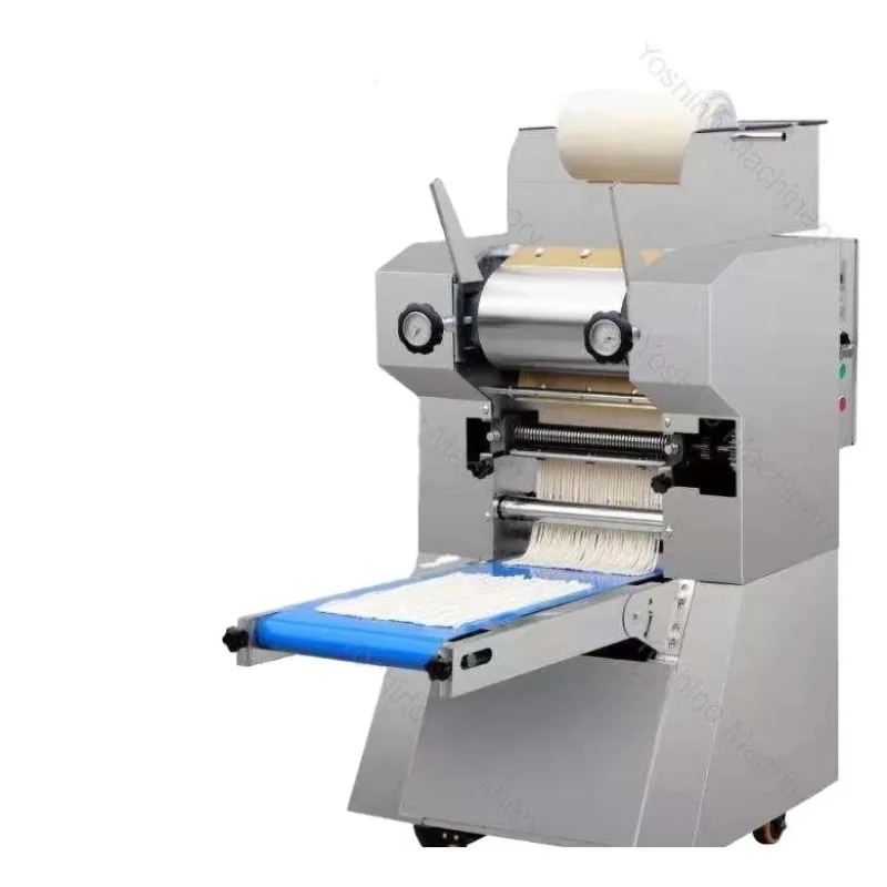 Commercial Electric Round And Flat Noodles Pressing And Cutting Machine Pasta Maker Suitable For Restaurants