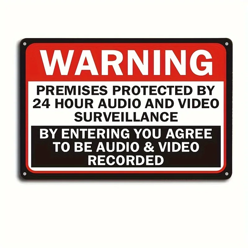 Waterproof Metal Warning Sign-
