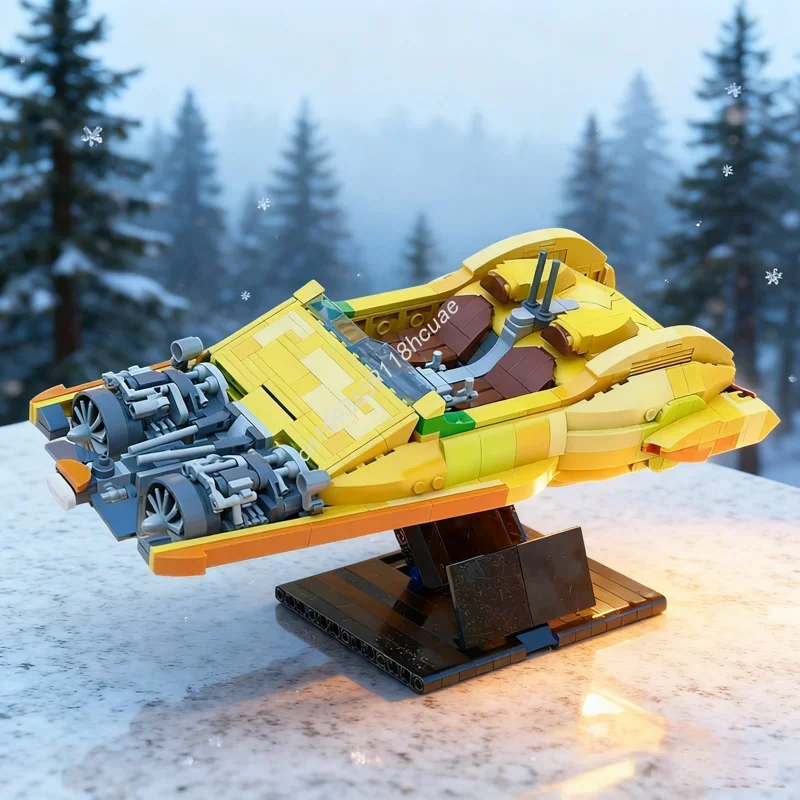 

872pcs MOC XJ 6 Airspeeder UCS Star Battle UCSed Model Christmas Gift Building Blocks Assemble DIY Creative Toy Brick Birthday