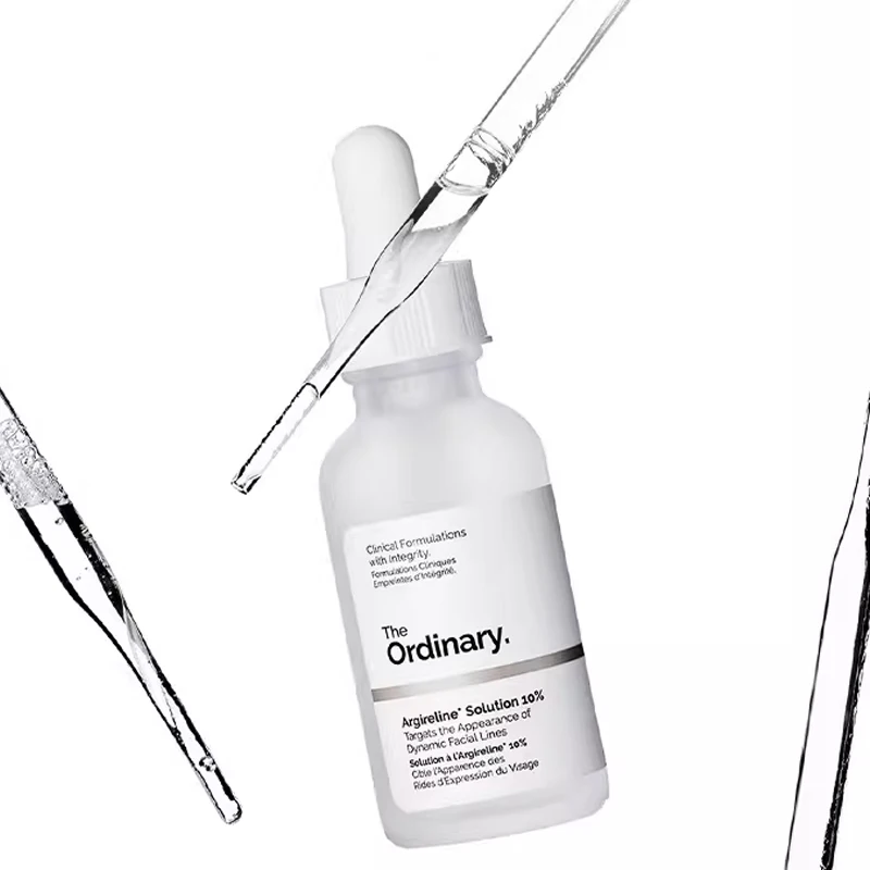 Solución Argireline 10% para reducir las líneas finas Esencia reafirmante y reafirmante facial Antiarrugas Desvanecimiento de arrugas y líneas de la frente