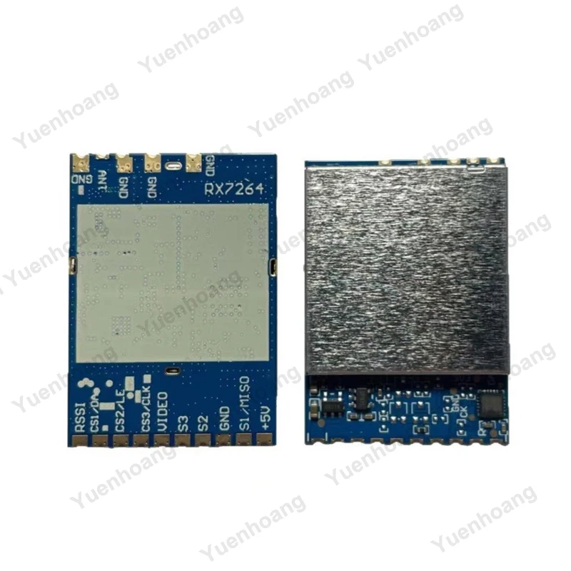 1PCS RX7264 7.2GHz Video Receiving Module 8-Channel 6110~7210MHz Wireless VRX with RSSI Output for FPV Drone/Monitoring System