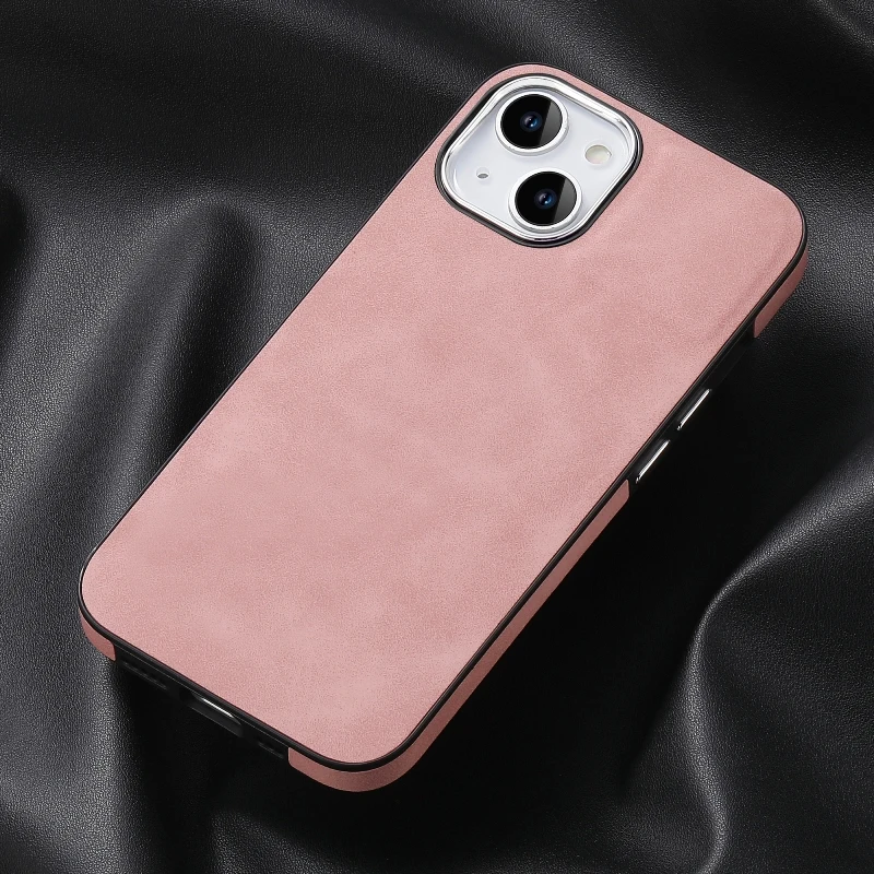 (In Stock) Fashion Soft PU Leather Phone Case For iPhone 15 14 Plus 13 12 Pro 11 Pro Max Mobile Phone Protective Cover