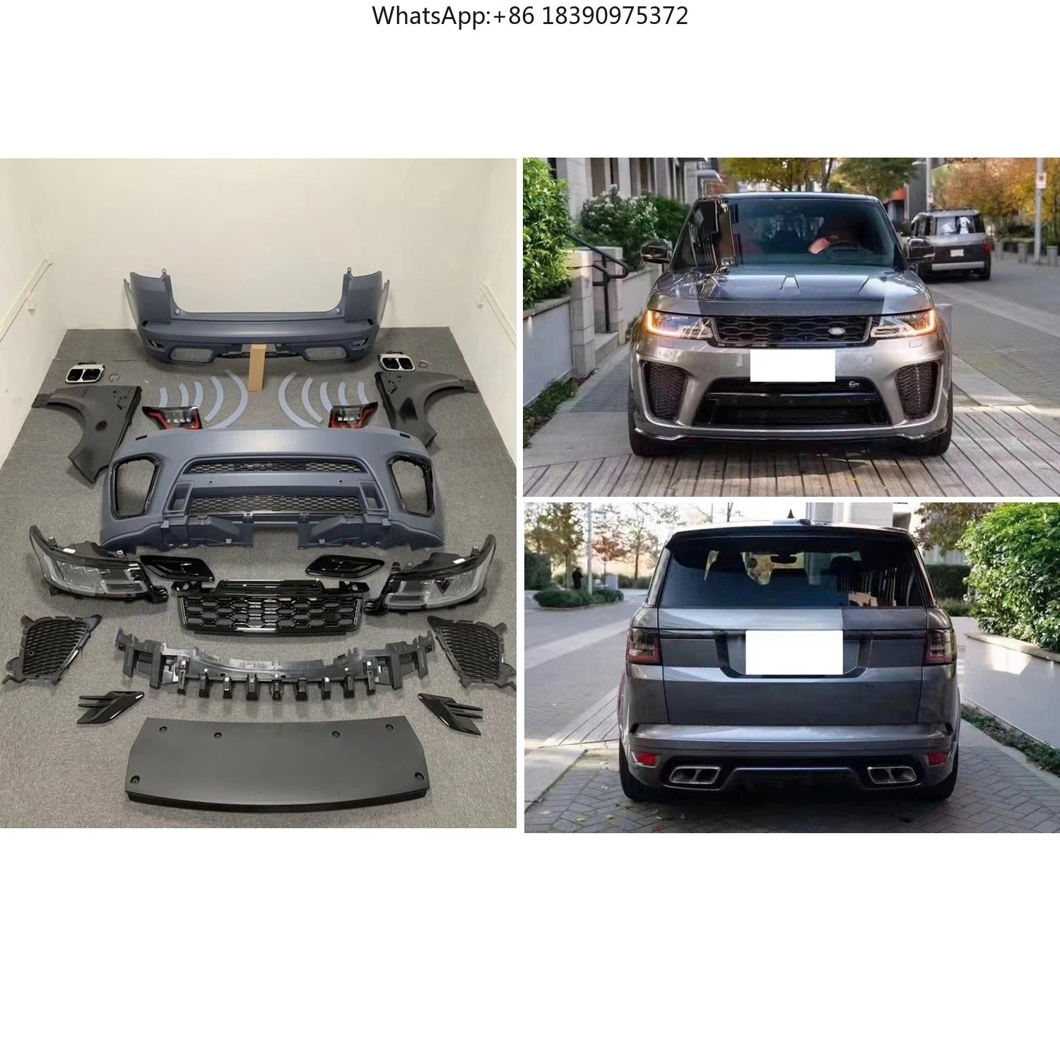 L494 Body Parts Facelift Bodykit for Sport 2014-2017 Upgrade to 2018-2022 SVR Body Kit