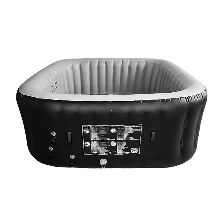 Outdoor Use 6 Person Round Inflatable Hot Tub Bubble Bath Spa Outdoor Round Inflatable Heated Pool view 2