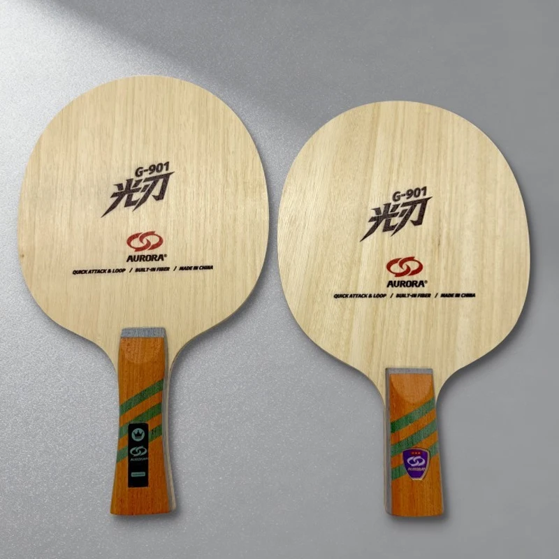 Inner Yellow Aramid Carbon Fiber Table Tennis Blade 5+2 FL Flared ST Straight Ping Pong Racket Blade  for Professional Training