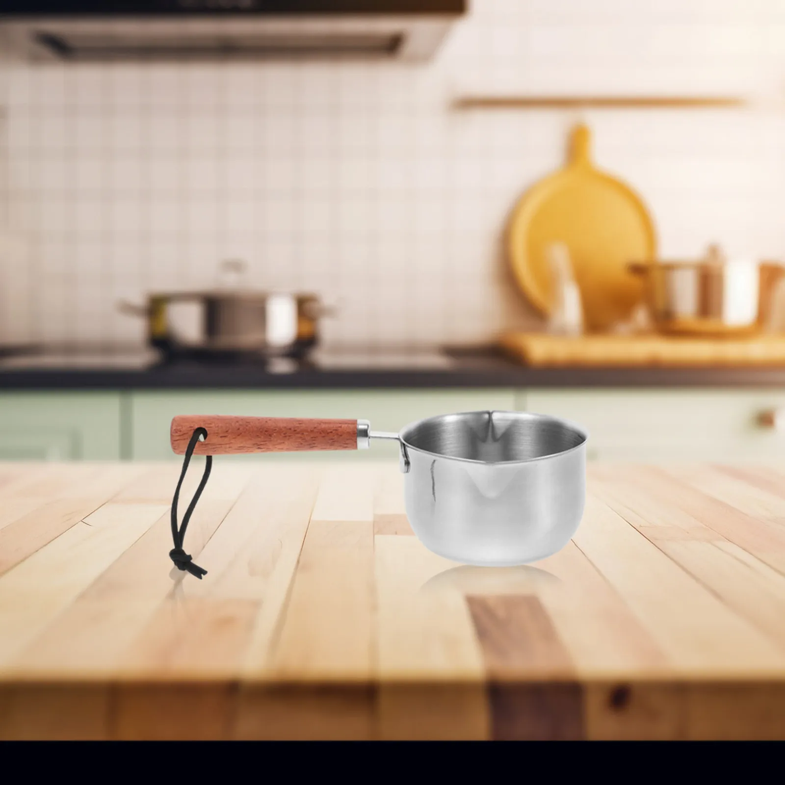 200Ml Stainless Steel Mini Pot for Milk Coffee Oil Heating Compact Kitchen Cookware Baby Food Warmer Butter Chocolate Melting - view 6