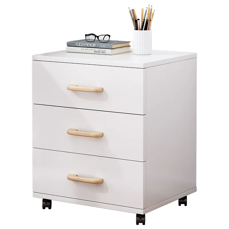 

Under Desk File Cabinet Office Office Wooden Side Cabinet with Lock Cabinet