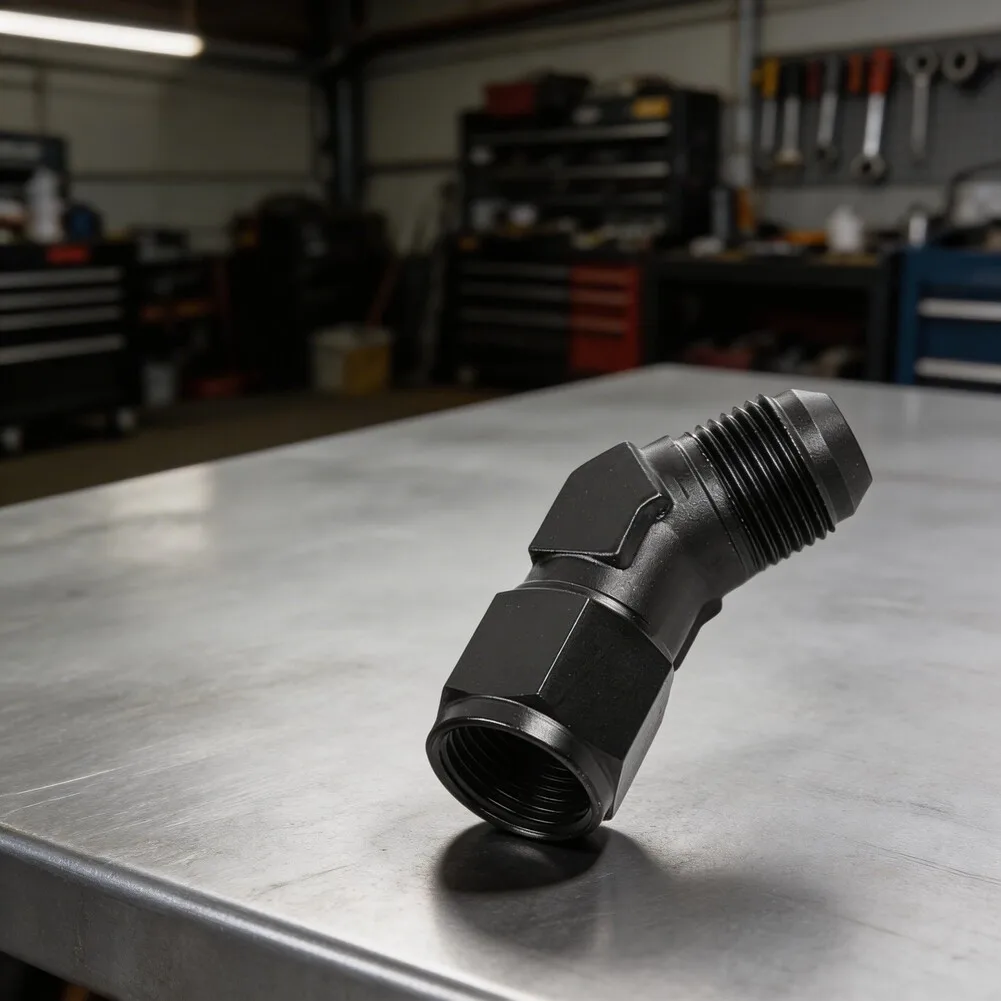 Aluminum AN4/6/8/10/12 Male To AN Female 45 Degree Swivel Coupler Union Apapters Car Accessories