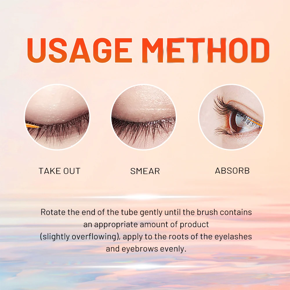 Herbal Eyelash Growth Treatments Liquid Serum Enhancer Eye Lash Longer Thicker Better than Eyelash Extension Powerful Makeup