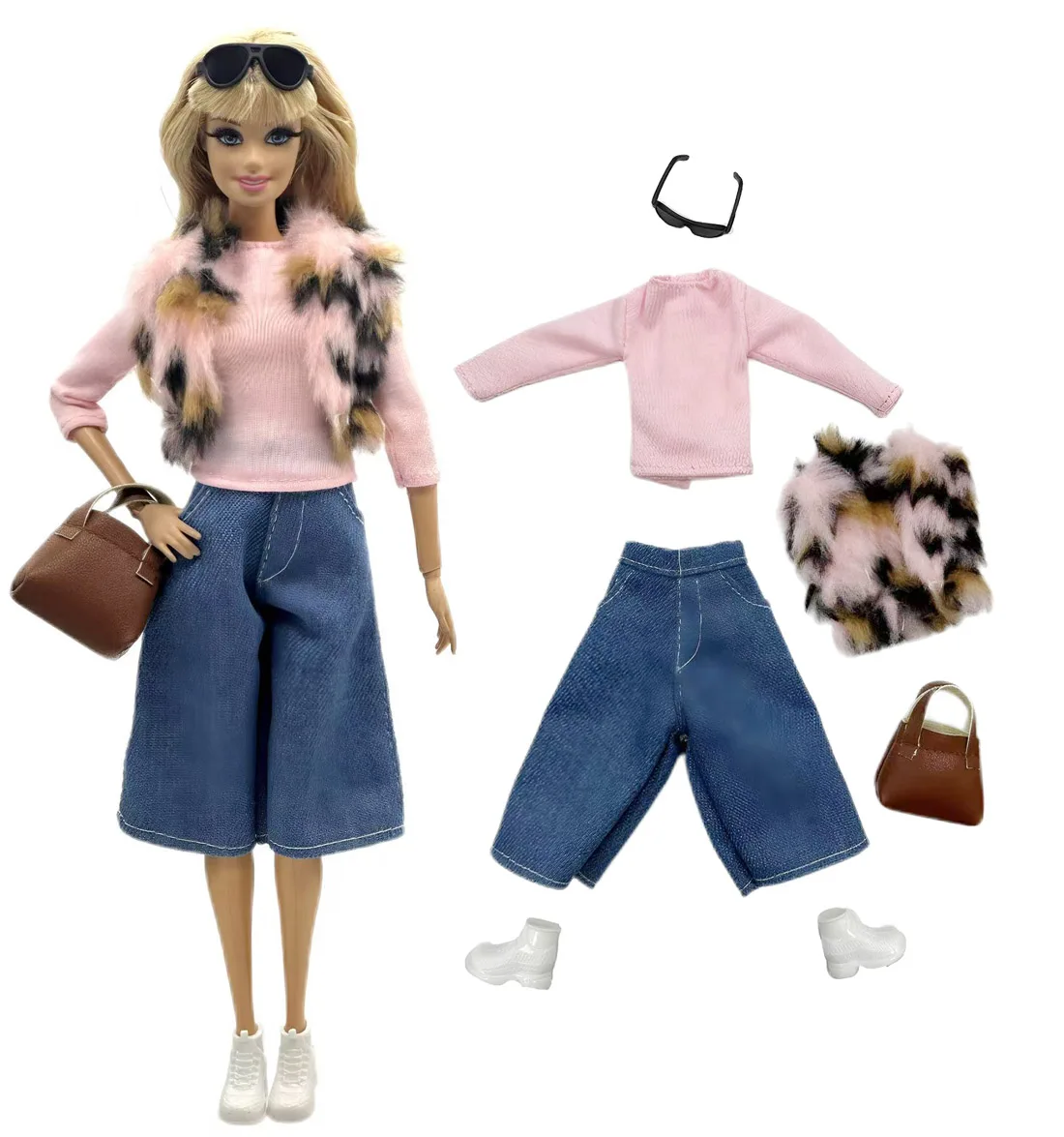 1 Set Cloth Doll Accessories Fashion Casual Wear Cool Clothes for 11.5 Inch 30cm Doll Kids or Birthday Gift - view 5