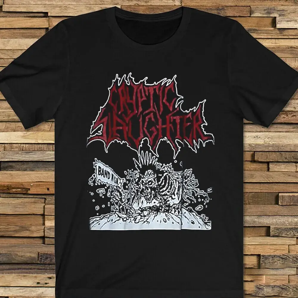 New Rare Cryptic Slaughter T shirt Cotton Men