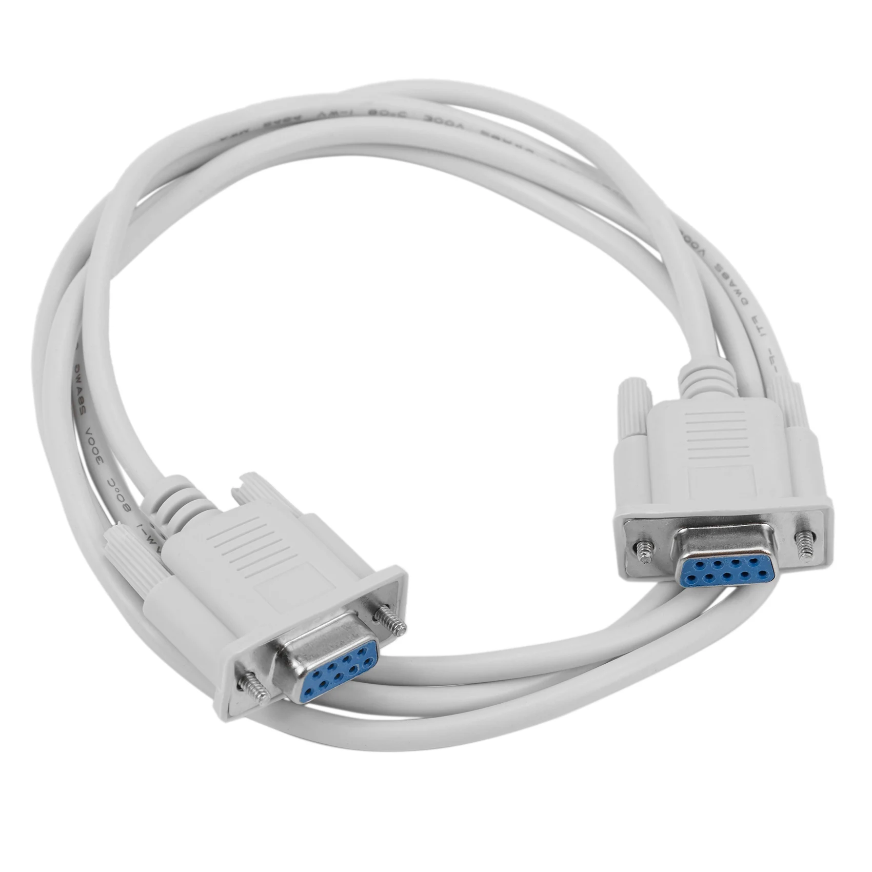 1PC 5ft F / F Serial RS232 Null Modem Cable Female to Female DB9 FTA Connection 9 Pin Data COM Cable Converter PC Accessory