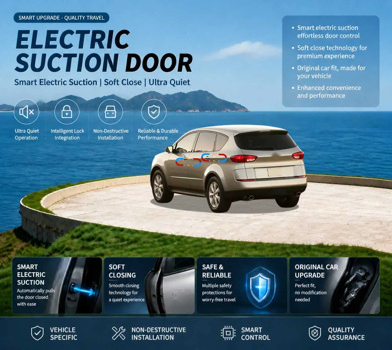 Car Specific Car Modification Auto Suction Soft Close Door Modification Parts & Accessories For Subaru Tribeca 2007-2014