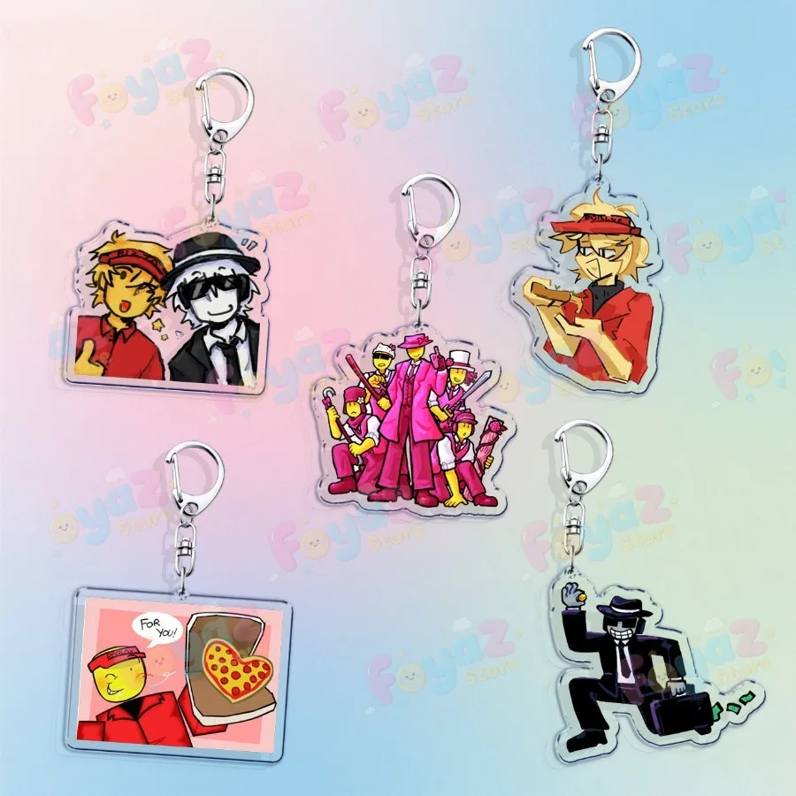 Game Forsaken Two Time Chance Keychain Accessories Bag Charms Elliot Womens Gamer Keyrings Jewelry Fans Freinds Gift view 5