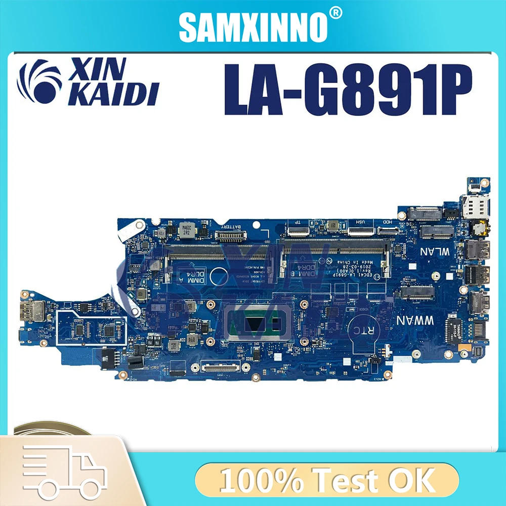 

Материнская плата для ноутбука DELL Latitude 5400 LA-G891P 03CY3R 052T0R I5-8265U i7-8665U, материнская плата для ноутбука протестирована нормально