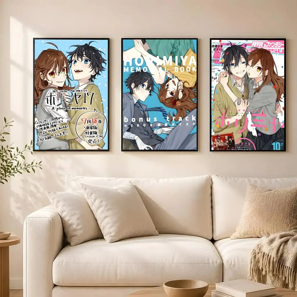 Anime Horimiya Poster poster Self-adhesive wall stickers, suitable for room decoration, high-quality printing.